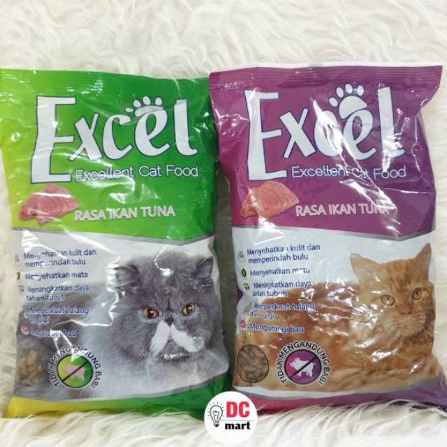Excel Makanan Kucing 500Gram Freshpack Cat Food  Excel 