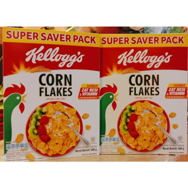 

Sarapan Sereal Corn Flakes Kellogs's Kemasan 250gr Repack