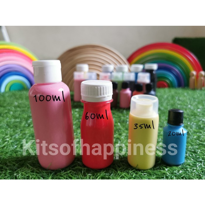 

air-cat- giotto washable fingerpaint / cat lukis anak mudah dicuci mini size - putih, 20 ml -cat-