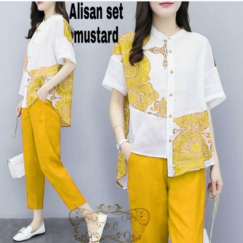 COD √ Setelan Wanita / Set Fit To L / Set Alisan ( Atasan dan Bawahan )