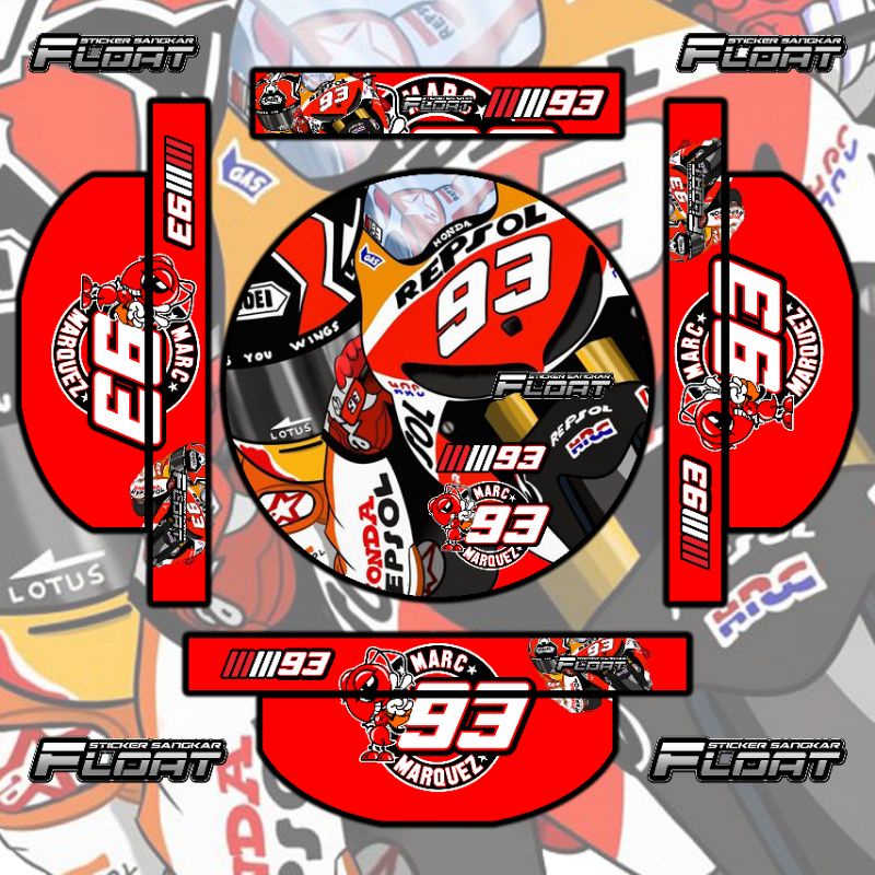 TERBARU STIKER STICKER DECAL SANGKAR TEBOK LOVEBIRD PVC BATMAN CINCIN SEMOK UNIVERSAL