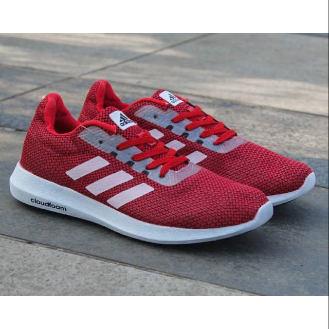 Adidas alphabounce running sepatu red sepatu sekolah pria original shoes