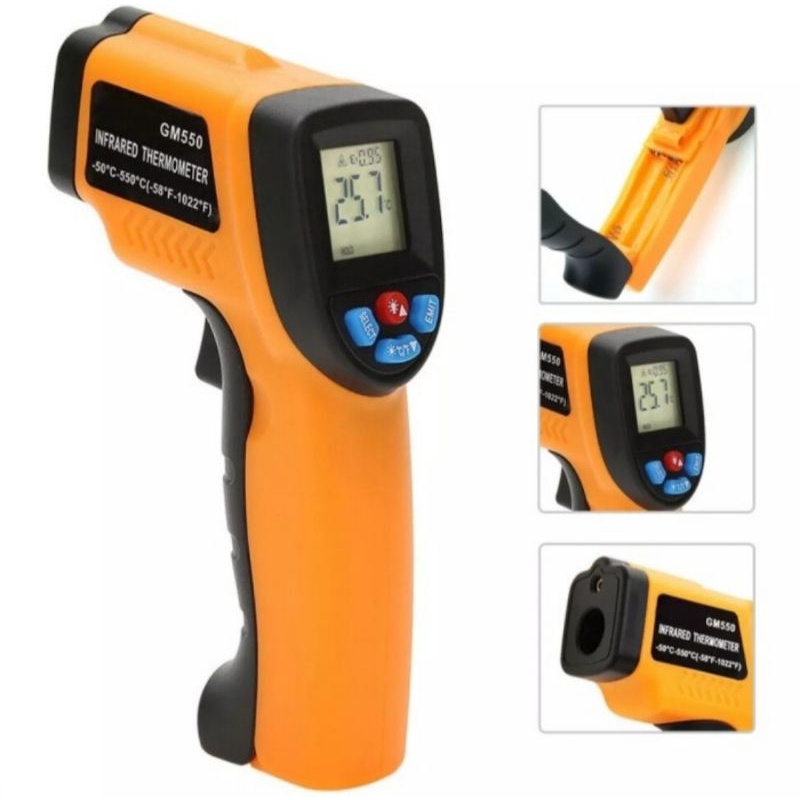 Thermometer gun infrared industri termometer tembak