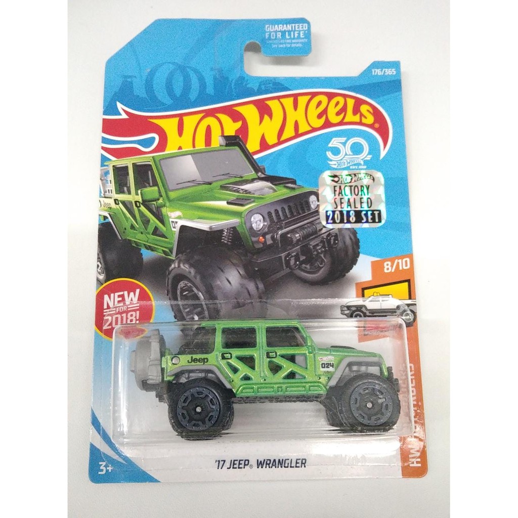 Hot Wheels 17 Jeep Wrangler HIJAU FS 2018 HW Trucks Hotwheels Diecast Mobil Factory Sealed