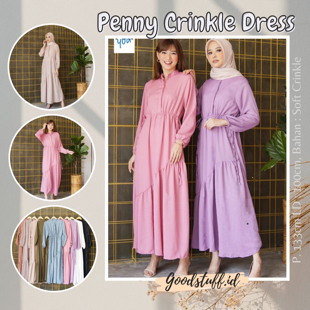 Dress Wanita Wanita Hijab Terbaru / Dress Wanita / Dress Wanita Murah / Dress Wanita Crinkle Dress /