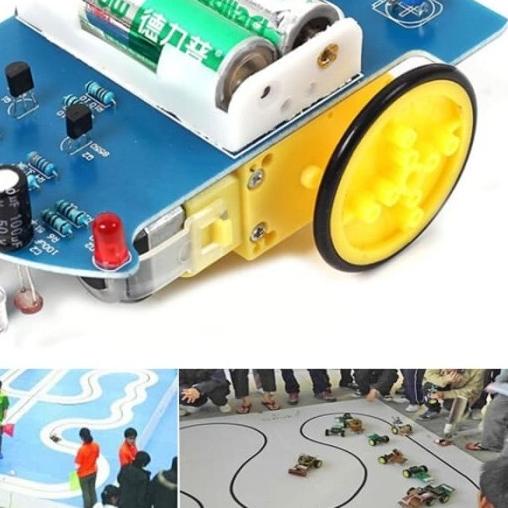 ✯ D2-1 DIY KIT Robot Tracking Line Follower Smart Car LM393 Dual Motor - Belum Rakit ☚