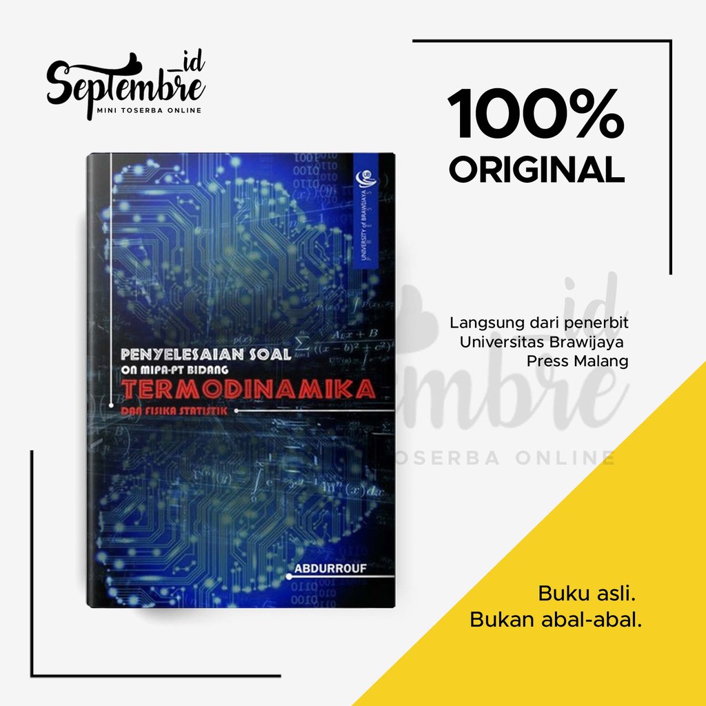 Buku Original Penyelesaian Soal ONMIPA PT Bidang Termodinamika dan Fisika Statistik