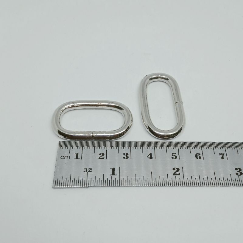 Ring Oval Tas Ukuran 2.5 Cm Nikel