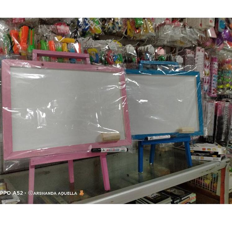 

pwr-542|⭐ papan tulis 32x42 white board + standing gratis spidol+penghapus +Tali⭐makasih.