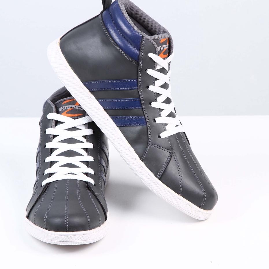 Model baru - Zeintin - Sepatu Sport Pria Zeintin MJ Bahan Kulit Asli Lentur / Sepatu Sneakers Pria O