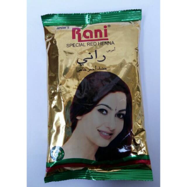 Pacar Bubuk Rani Henna Rambut Kulit Kuku Alami 100gr