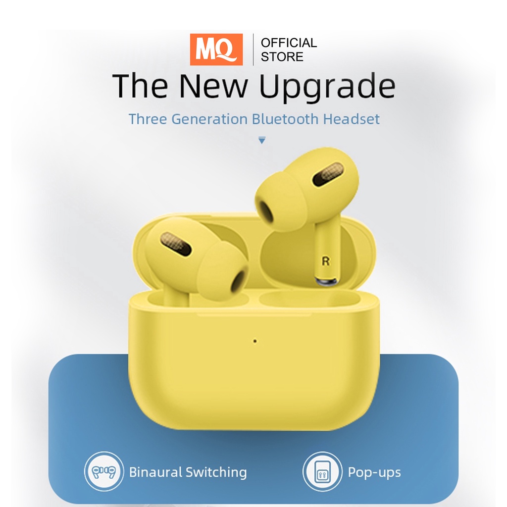 [ COD ] TWS inpods 13 Pro Headset Bluetooth Macaron Handsfree Earphone Earbuds Headphone IZIN POSTEL TRUE Wireless STEREO Bluetooth Android HiFi MB 555