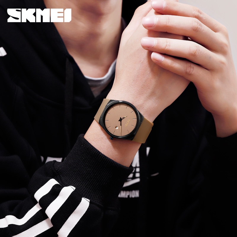 GS8i Skmei Jam Tangan Analog Pria - 1509 - Black Or-i