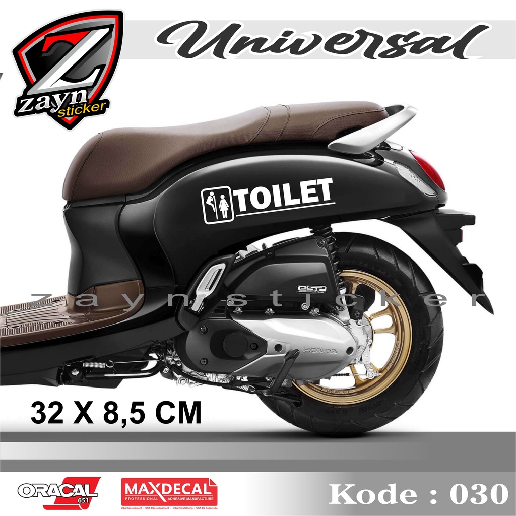 TERMURAH, STIKER LIST CUTTING STICKER TOILET VESPA SCOOPY GENIO VINO DLL 030