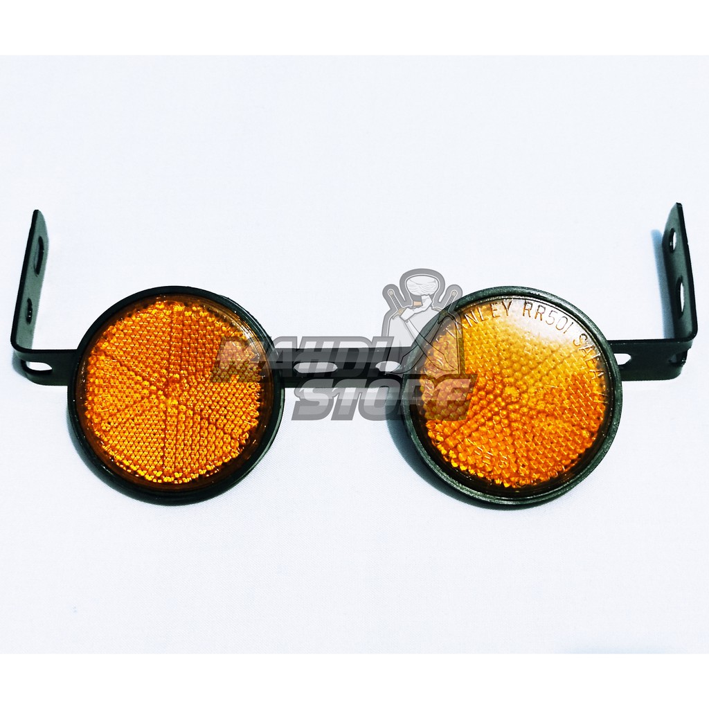 Breket Bracket Besi Reflektor Mata Kucing Kuning Bulat Merah Putih Honda C70 NMAX ADV VARIO 125 150 160 NEW