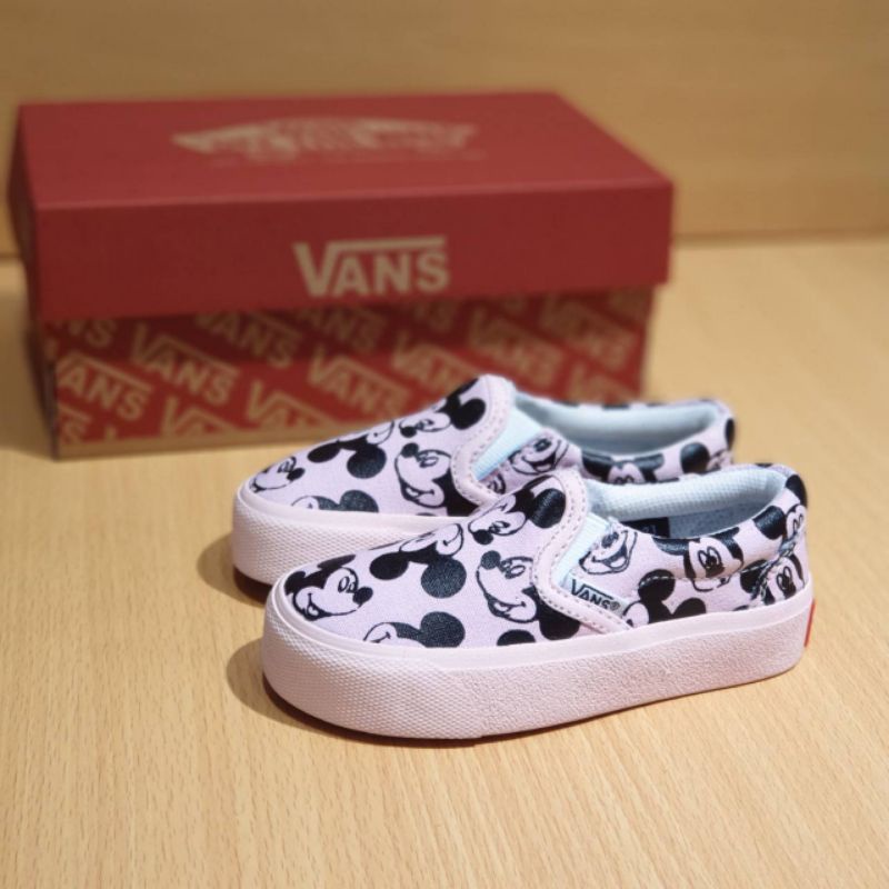 SEPATU SLIP ON ANAK PEREMPUAN SEPATU ANAK WANITA SEPATU VANS ANAK PEREMPUAN MICKEY MOUSE KADO