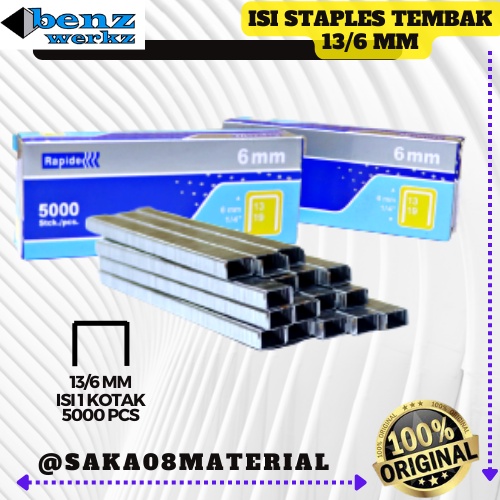 

PROMO MURAH ISI STAPLES TEMBAK 8 MM 6 MM ORIGINAL BENZ TERBARU / ISI STAPLES 13/8MM / ISI STAPLES 13/6MM / REFIL STAPLES 8 MM / ISI ULANG STAPLES / STAPLER / ISI STAPLES U / STAPLES GUN / STAPLES 1988 / ISI STAPLES TERLARIS @SAKA08MATERIAL