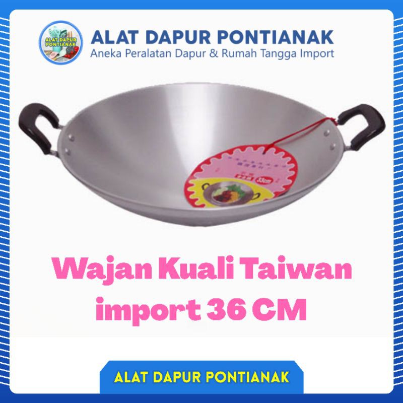 Wajan Kuali Taiwan 36 CM Penggorengan Aluminium Tebal Premium Made in Taiwan