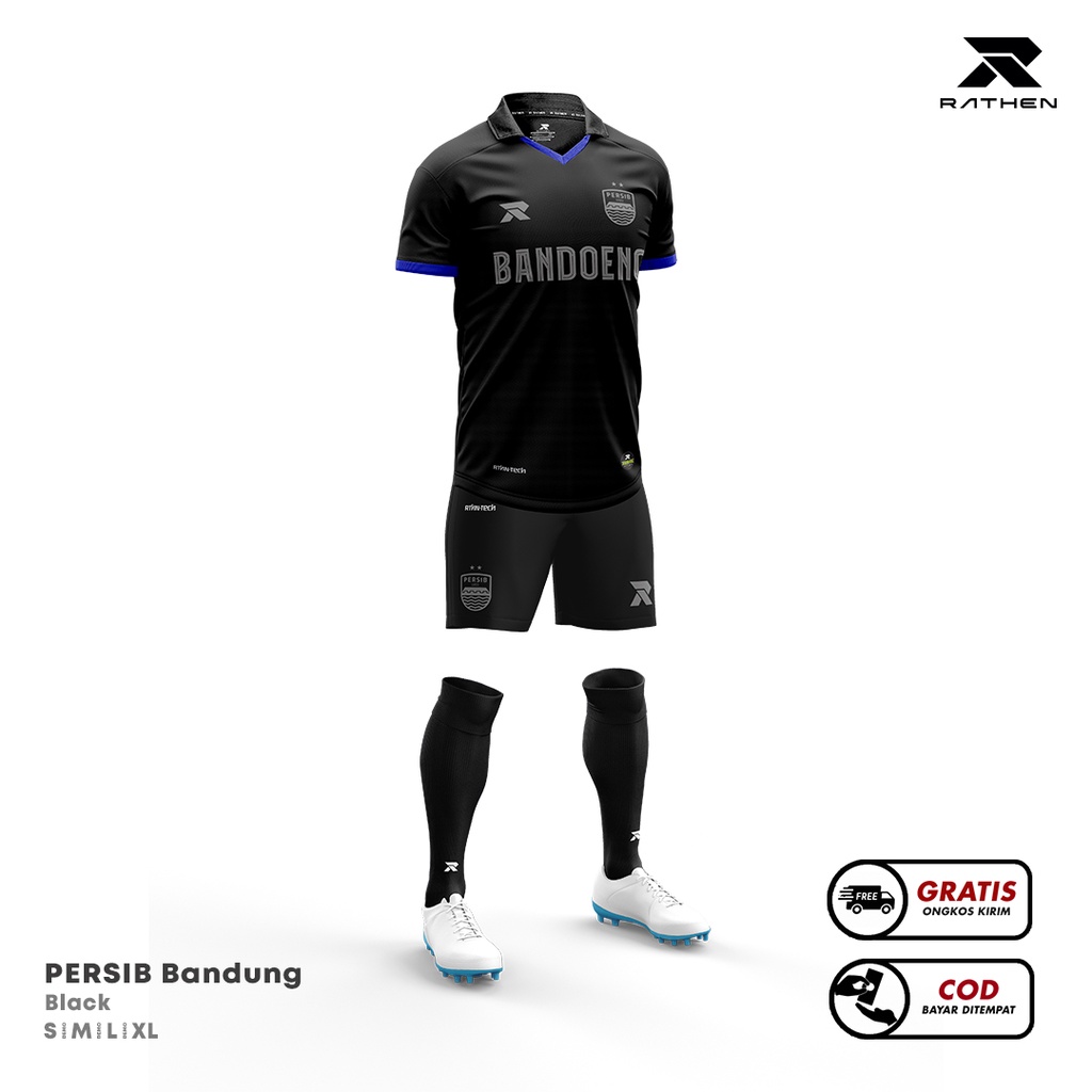 RATHEN - Jersey PERSIB Bandung Hitam fantasy Kit