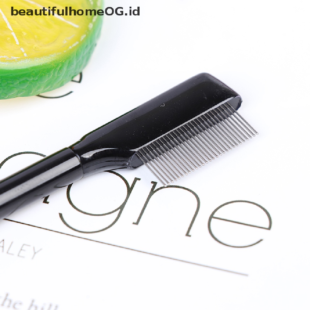 1 Pc Brush Sisir Extension Bulu Mata Alis Bahan Logam Baja Untuk Alat Makeup