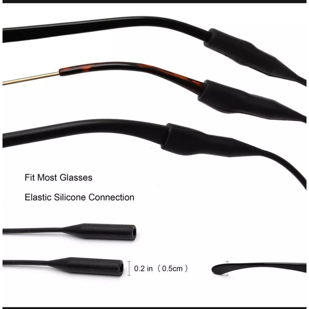 Strap Tali kacamata Silikon elastis Anti Slip Best Seller Aman Untuk Olahraga -TS2