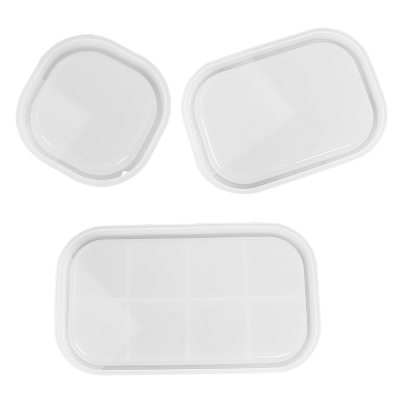 SIY  Oval Tray Epoxy Resin Mold Dish Plate Serving Board Casting Silicone Mould DIY Crafts Jewelry Holder Making Tool