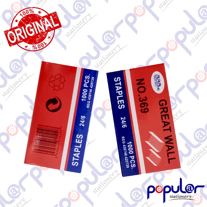 

Isi Staples Great Wall Besar No. 369