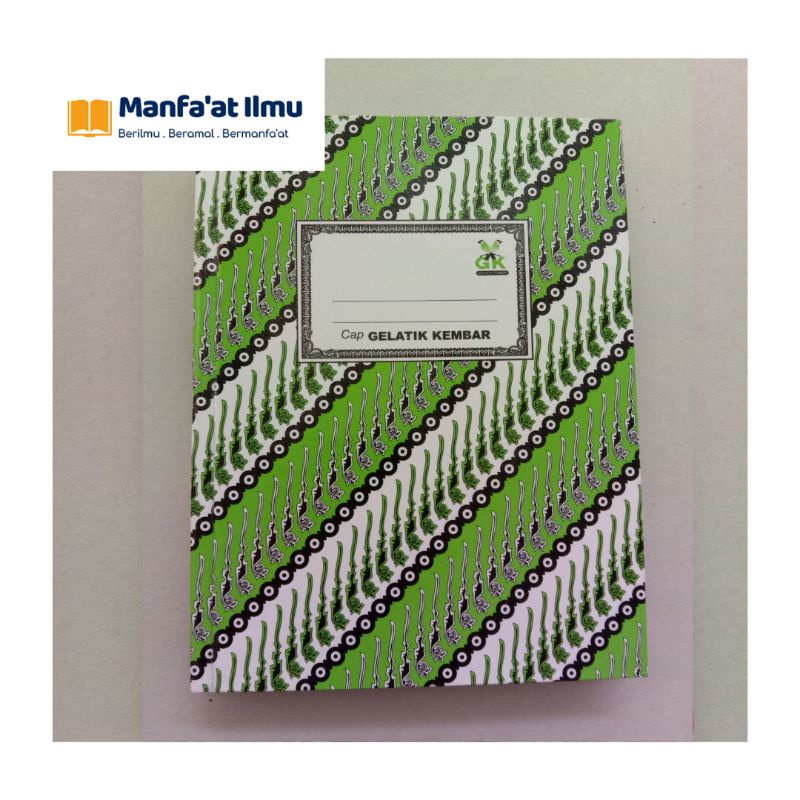 

Buku Tulis Batik Kwarto A5 Gelatik Kembar (isi 200 lembar)