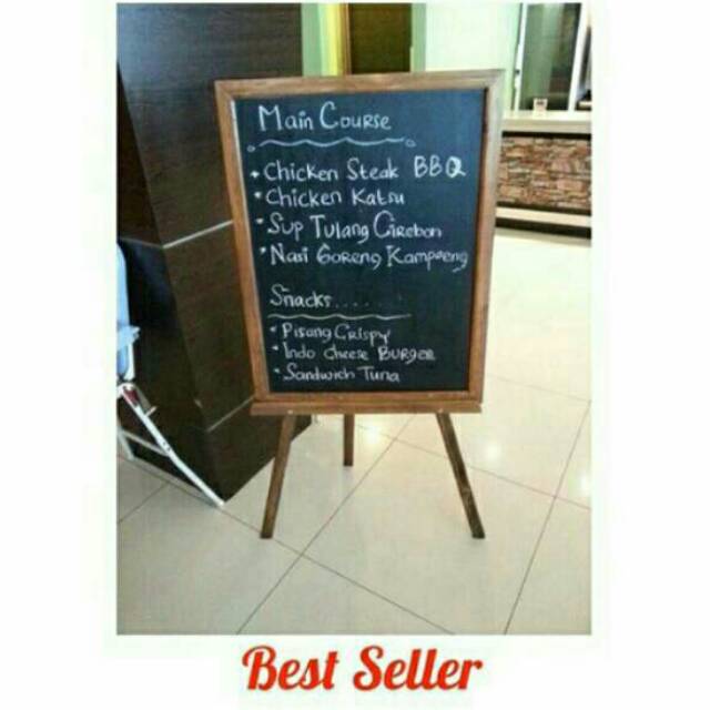 

Papan Kapur sz 60x90cm + standing 120cm / blackboard / chalkboard