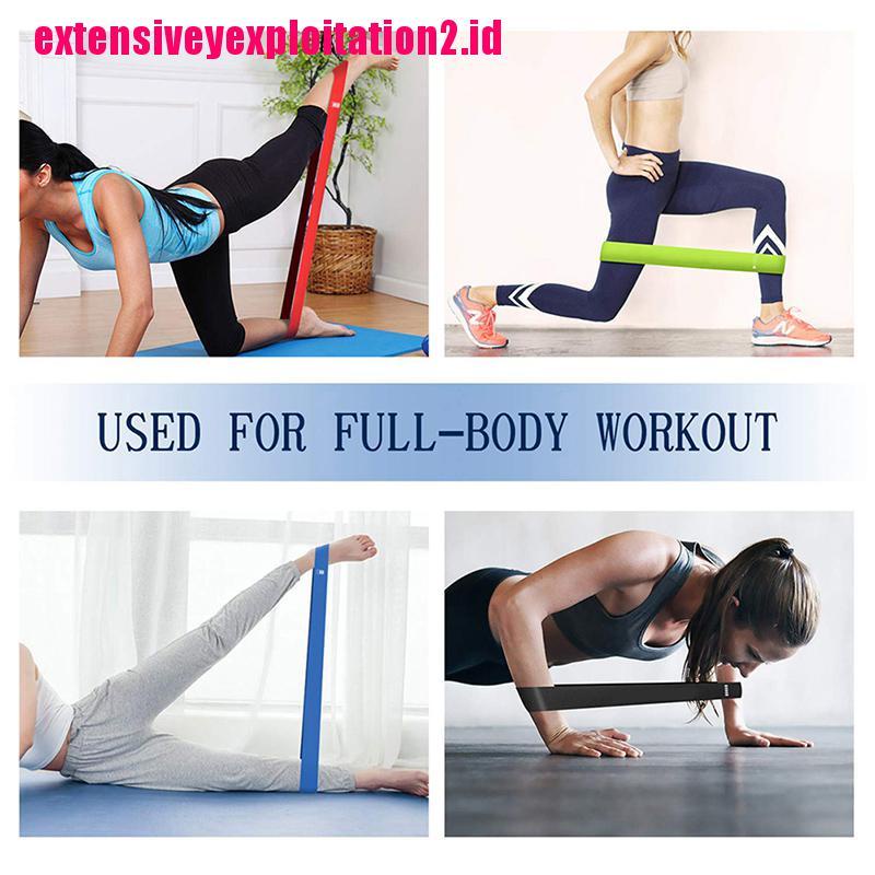 &lt; E2id &amp; &gt; Resistance Band Elastis Untuk Fitness / Gym / Yoga