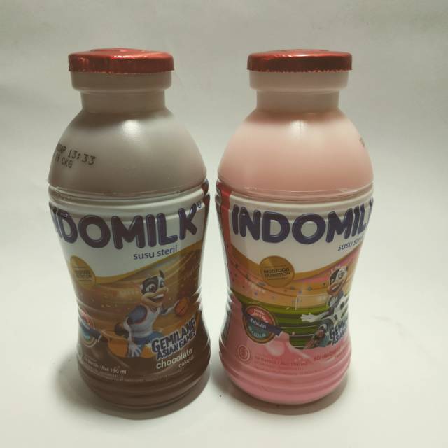 

Susu cair botol UHT INDOMILK 190 ml