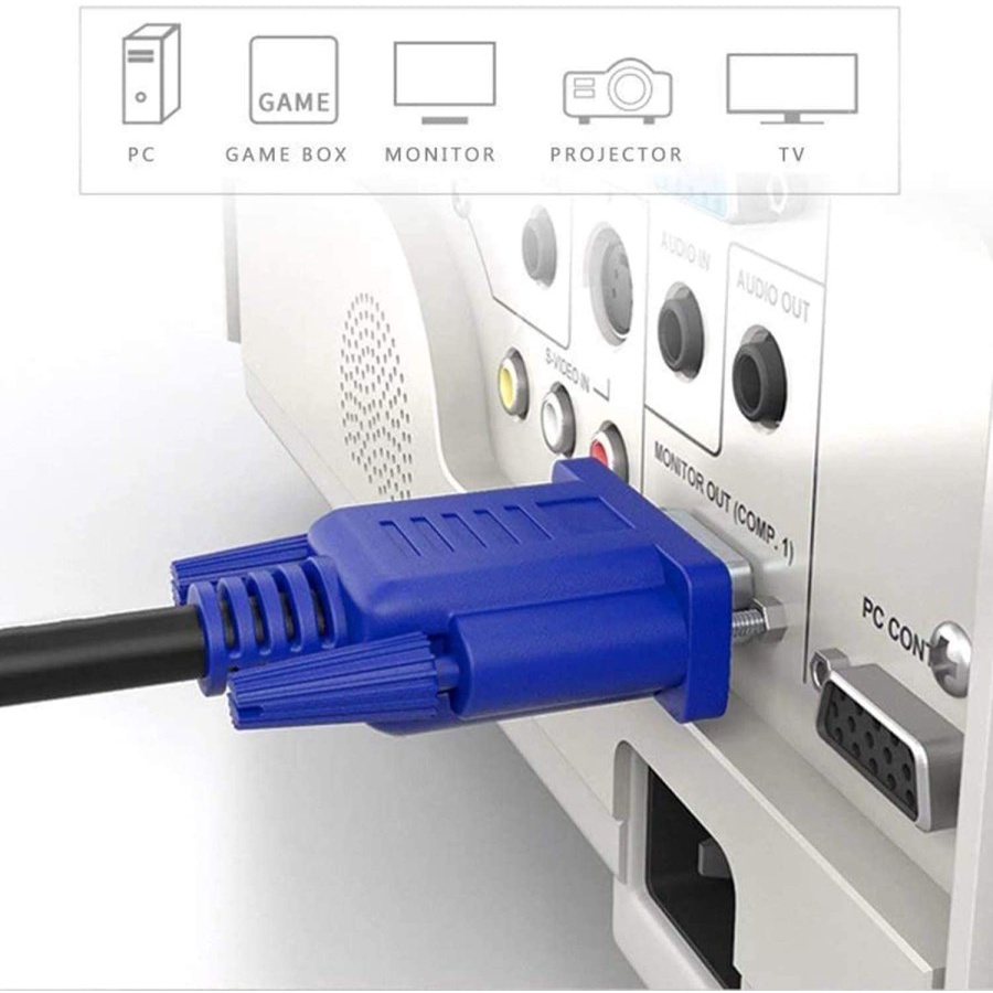 Kabel VGA Male To Male-1.5 Meter (15 pin) / Cable VGA m/m-1.5meter