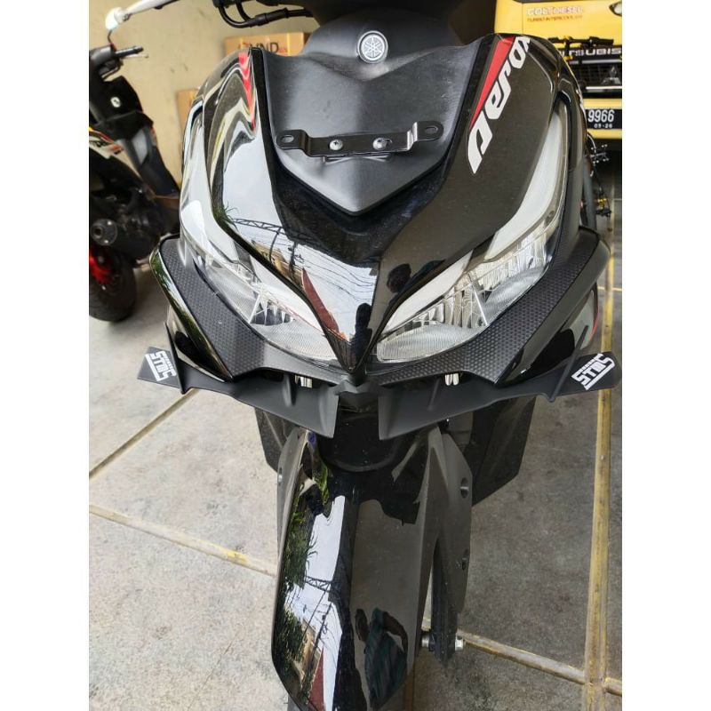 Winglet custom model GP pemasangan utk New Aerox 155 Connected