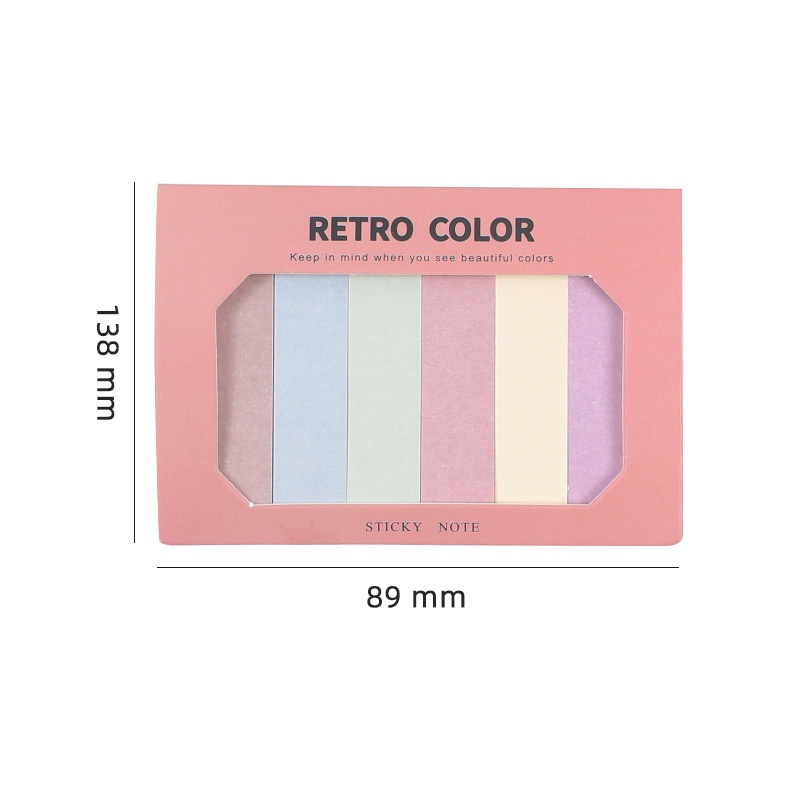 MaiMao. 120 Sheets Morandi Label Sticky Note INS Style Sticky Index Note Paper-3