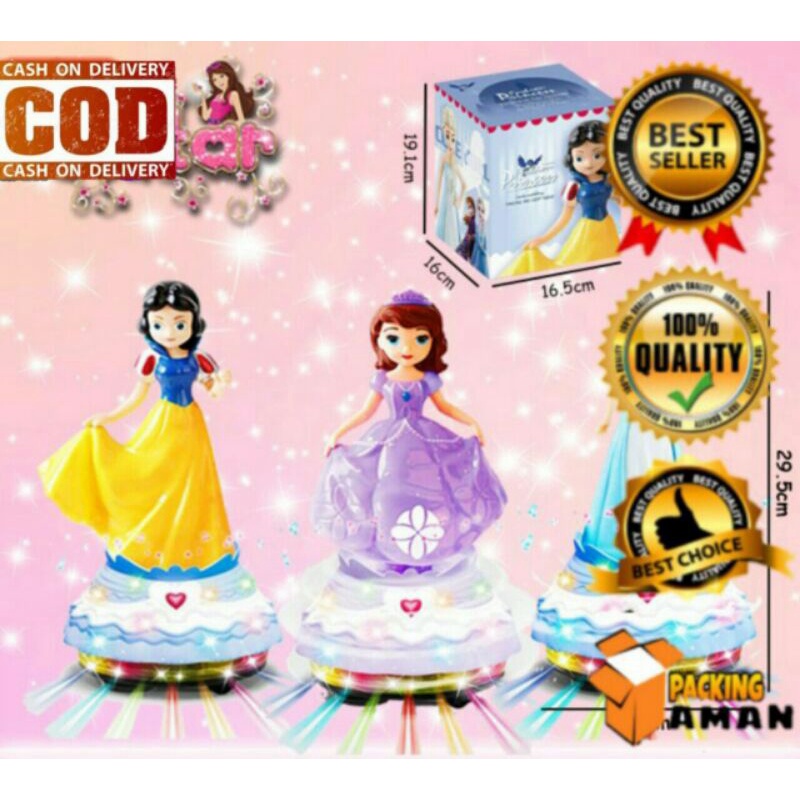 Boneka Putri Princess Frozen Snow White Sofia Dance Dancing Mainan Anak edukasi Perempuan edukatif p