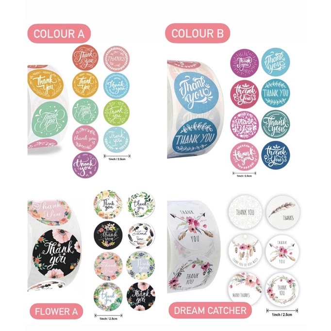 

Stiker Label Paket Packing Online shop olshop Sticker Thankyou Bulat cantik Aksesoris Dekor Hamper