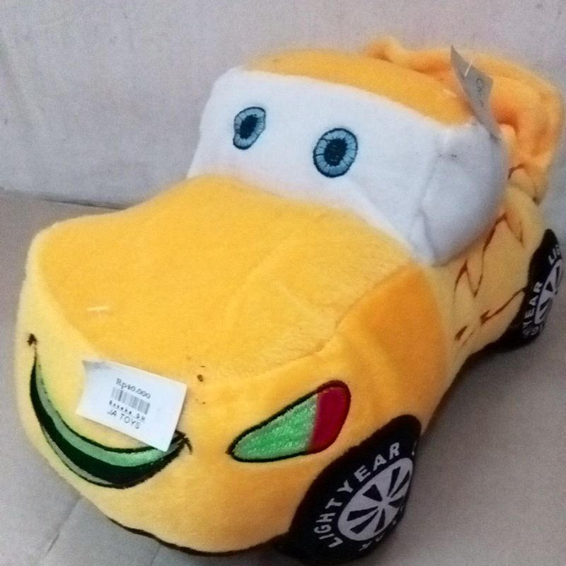 Boneka Mobil Cars Kuning Bahan Dakron Asli EmPuk dan Lembut