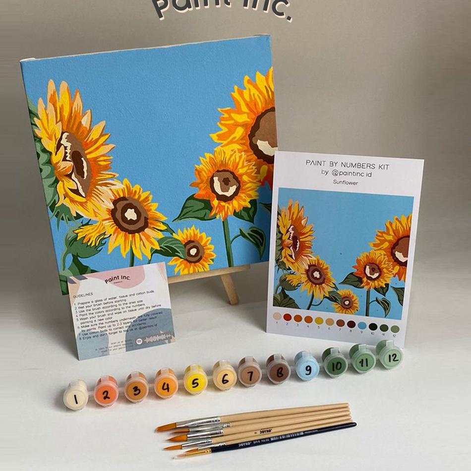 

Super Gaya Paint by Numbers Kit: Sunflower | Paint Inc. ID | Paint by Number | Painting Kit