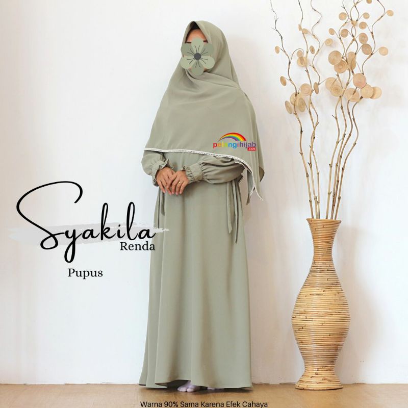 Gamis Syakila Renda by Pelangi Hijab ( Gamis Only size S )