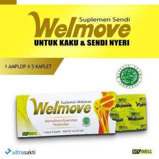 Welmove Suplemen Makanan Isi 5 Kaplet untuk Kaku dan Sendi