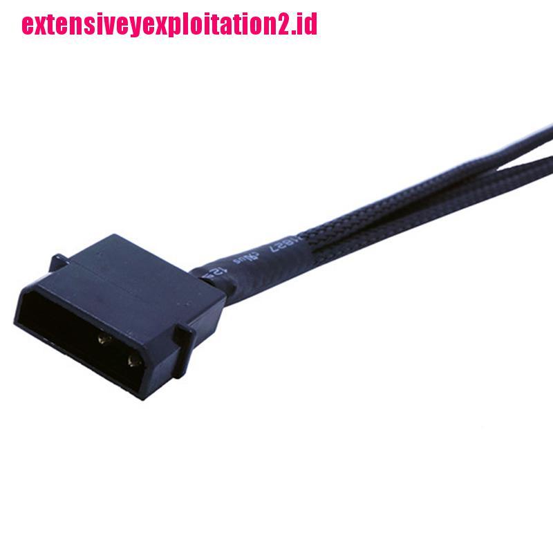 &lt; E2id &amp; &gt; Kabel Adapter Splitter Molex 3-Way 3-pin / 4pin 12V Bahan Tembaga Untuk Komputer