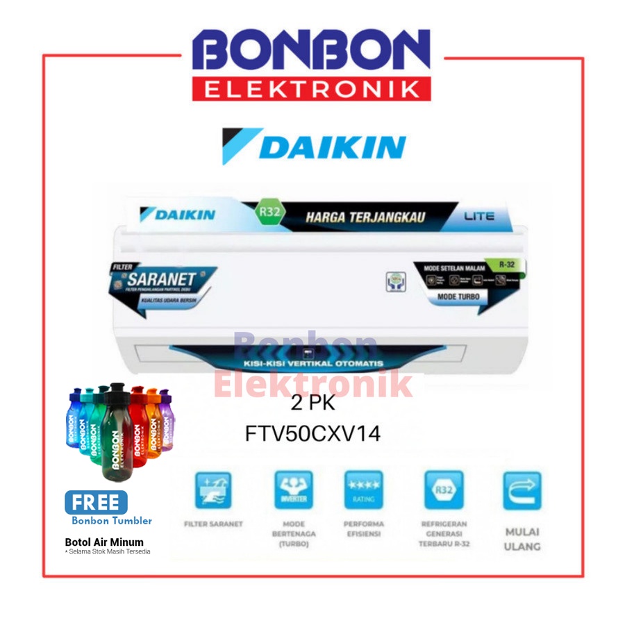 Daikin AC 2PK FTV50CXV14 / 2 PK FTV 50 CXV14 Malaysia