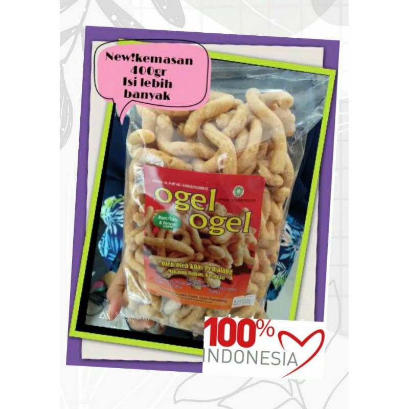 

NEW Oleh oleh pemalang Ogel Ogel Cemilan gurih renyah 400gr