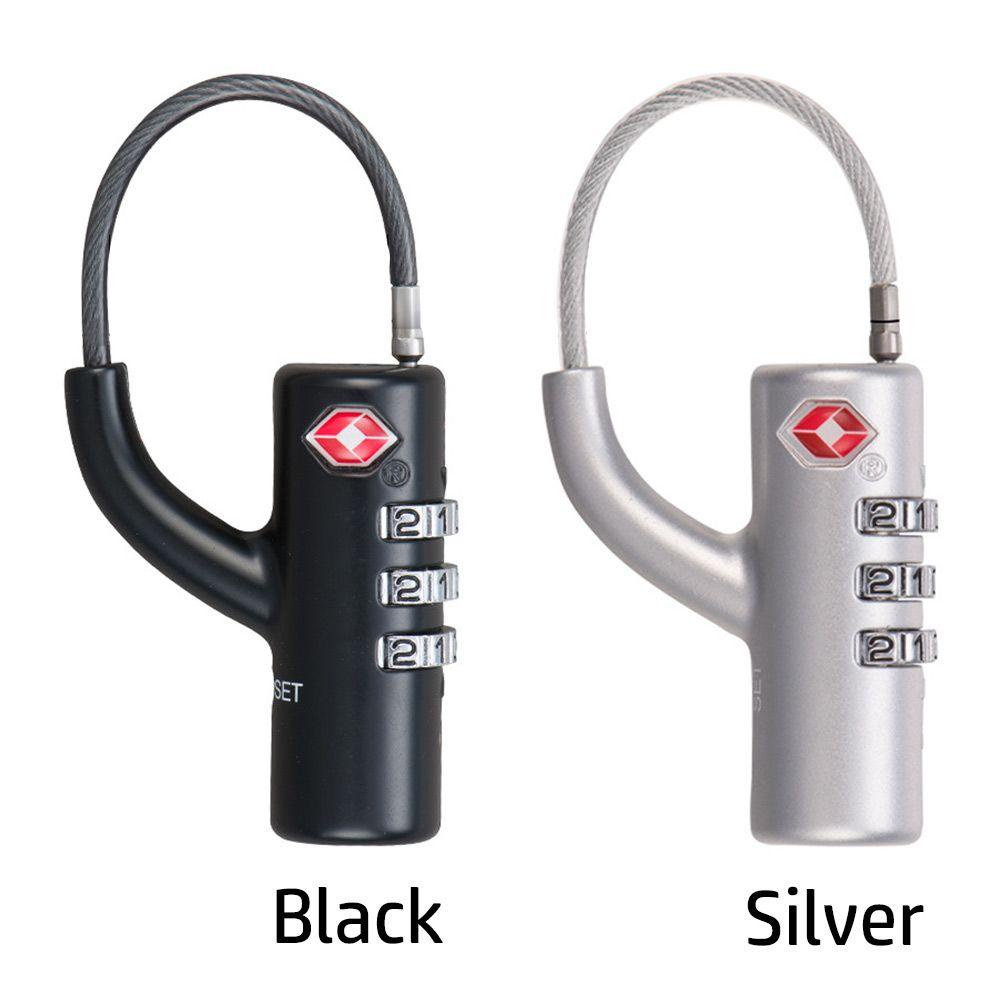 Suyo TSA Customs Lock Waterproof Portable Cable Luggage Lock Kunci Kombinasi