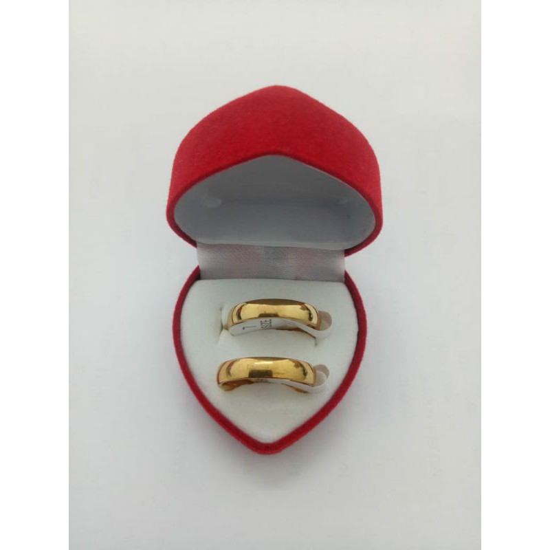 Cincin couple/nikah/tunangan XYG5 polos warna kuning
