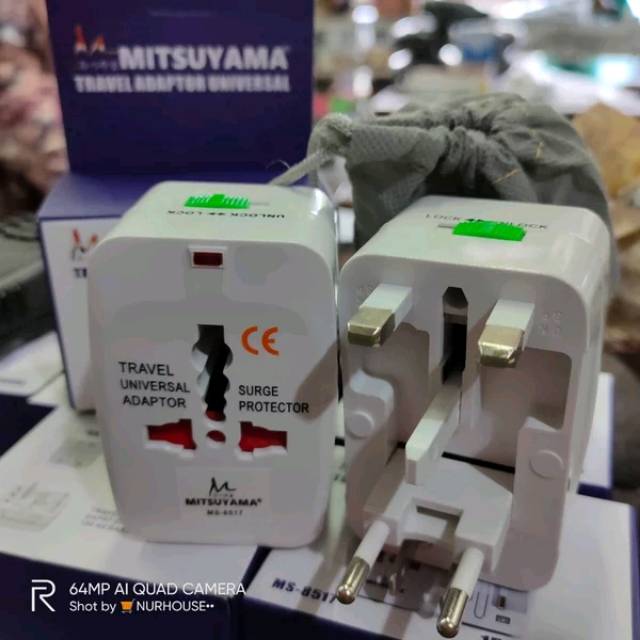 mitsuyama steker universal travel adaptor stopkontak colokan luar negri