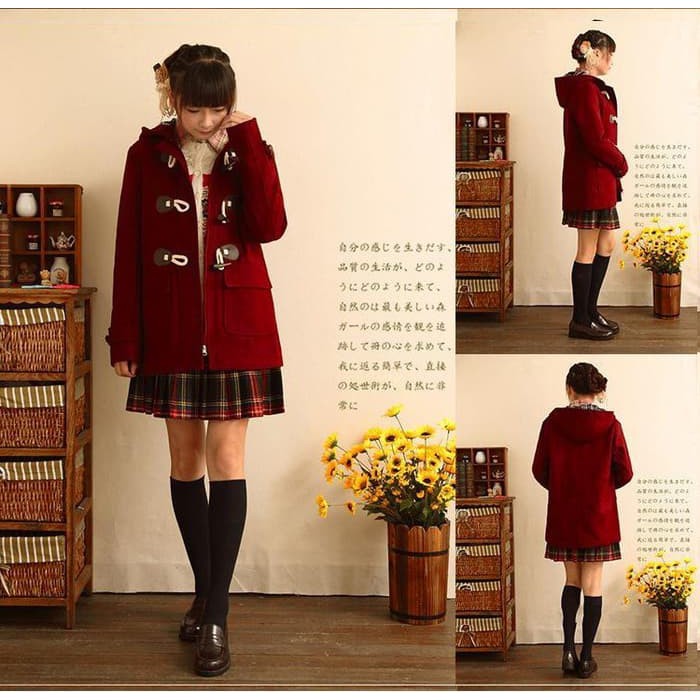 NEW NV JAPAN STUDENT COAT TOGGLE JACKET JAKET LUCU JAPAN KOREAN STYLE