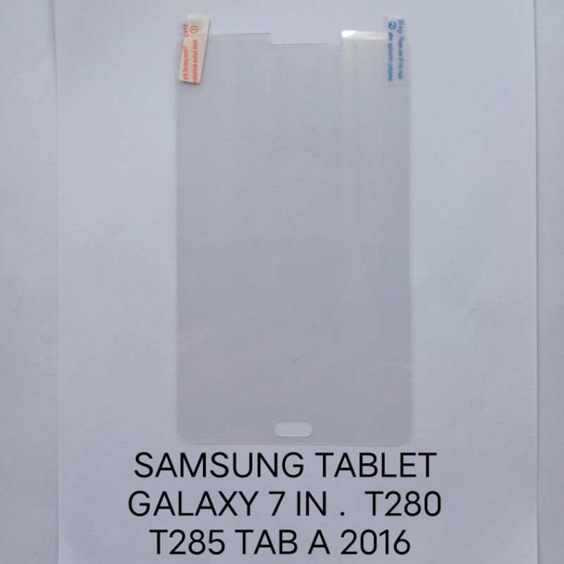 Anti Gores Samsung Galaxy TAB A 7&quot; 2016 T280 T285 . TAB A 8&quot; T350 . TAB 7.7&quot; P6800 . TAB 7&quot; P1000 . TAB 2 7&quot; P3100 . TAB 4 7&quot; T230 T231 . TAB 4 8&quot; T330 T331 Anti Gores Samsung Tablet anti bening anti glare screen guard screen protector pelindung layar