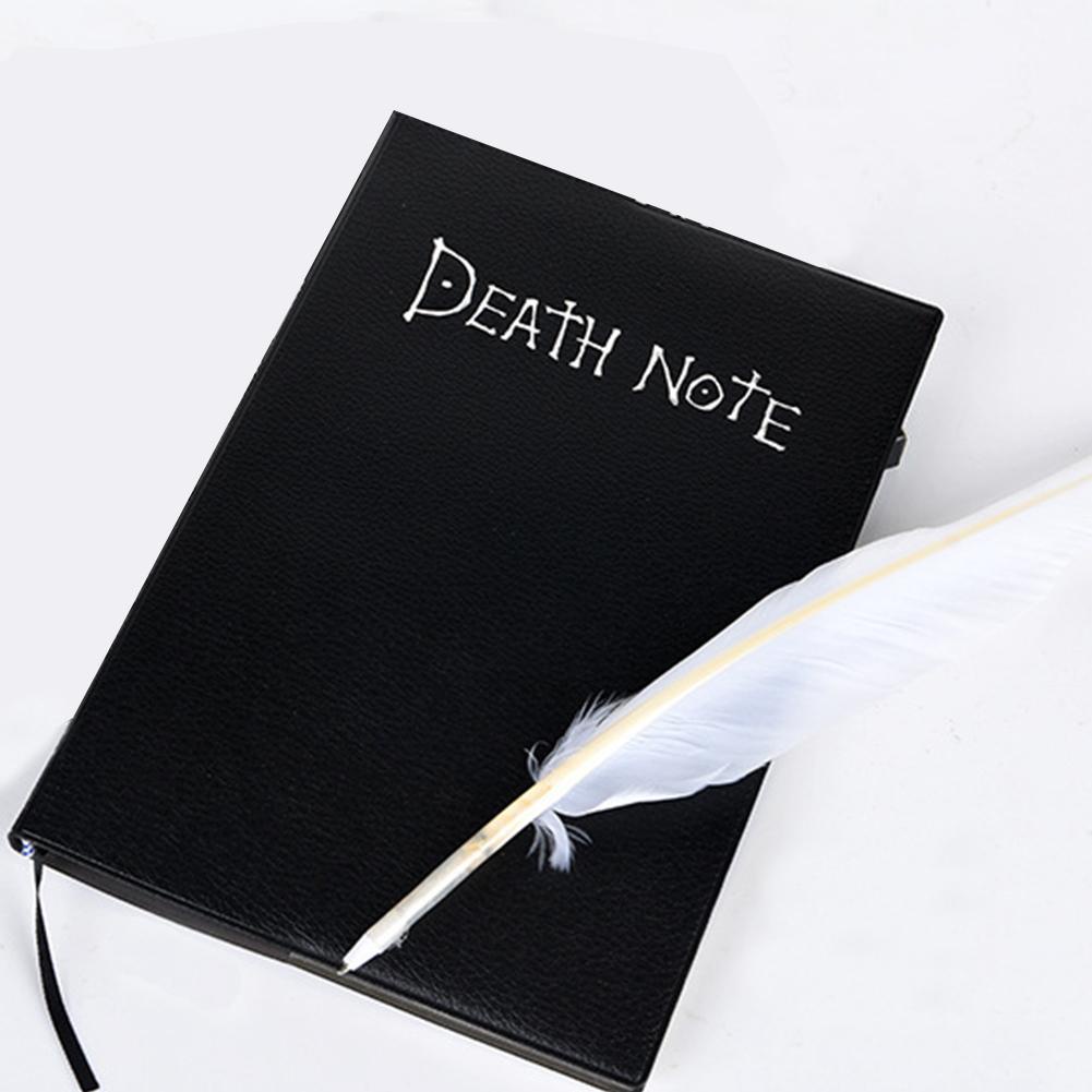 Buku Tulis Death Note Bergaris / Death Notebook / Buku Deathnote / Notebook Anime Dengan Pen