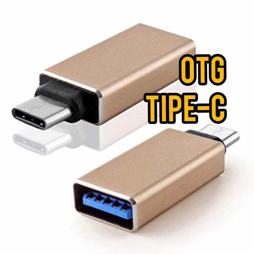 OTG Tipe C Bahan Metal Premium Type C Male to Female USB Konektor HP Converter On The Go Connector